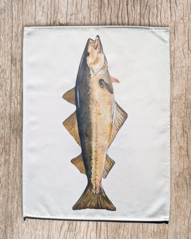 varek.illustrations - Torchon 100% coton : Le Lieu Jaune