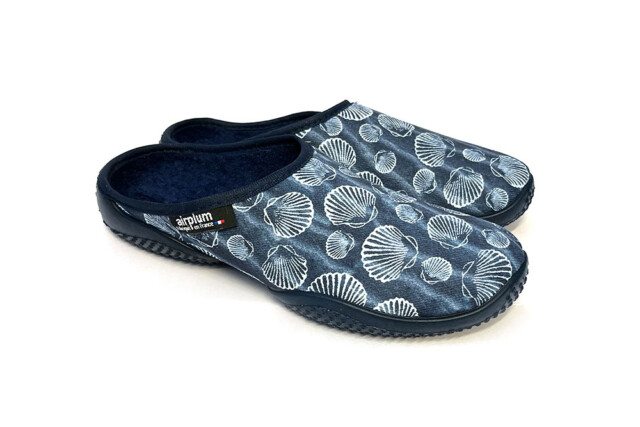 Airplum - Mule femme Bohème marine d’intérieur