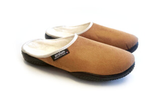 Airplum - Mules fourrés laine femme BOUBOU camel