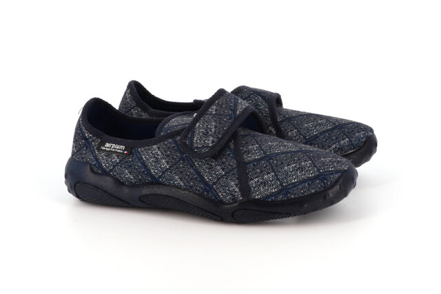 Airplum - Chausson scratch homme DESCARTE marine