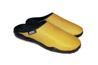 Airplum - Mules jaune moutarde homme Destress