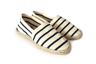 Airplum - Espadrilles écru marine ESCALE