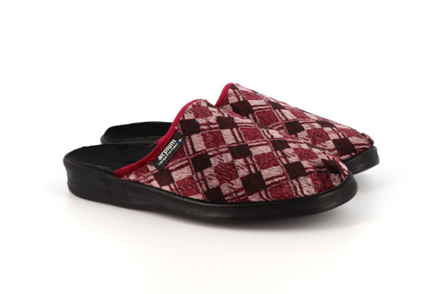 Airplum - chaussons mules hiver homme FASTE bordeaux