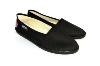 Airplum - Chaussure toile femme d’été noir GOOD