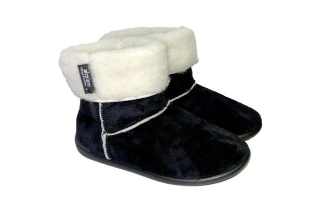 Airplum - Chausson boots noir RITA Femme