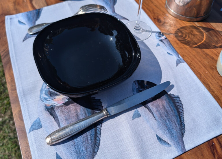 varek.illustrations - Set de table en coton enduit : Dorade