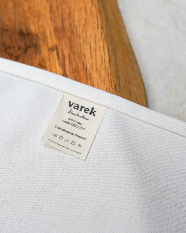 varek.illustrations - Torchon 100% coton : Le Lieu Jaune