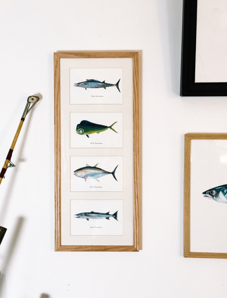 varek.illustrations - Quatuor 20x50 cm : Les Grands Prédateurs