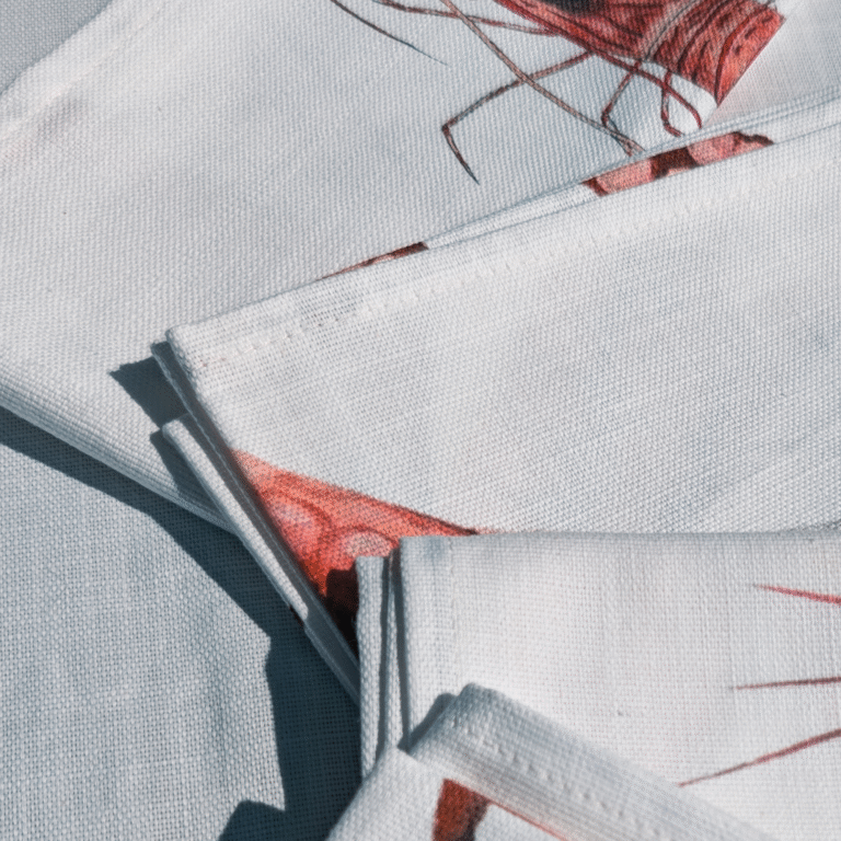 varek.illustrations - Serviette de table en coton : Tourteau