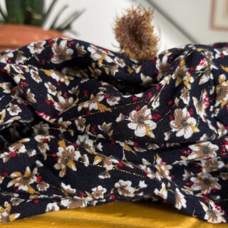 Ceinture Anita – viscose Fleurs de nuit par la marque Quintessence Quintessence - Ceinture Anita – viscose Fleurs de nuit