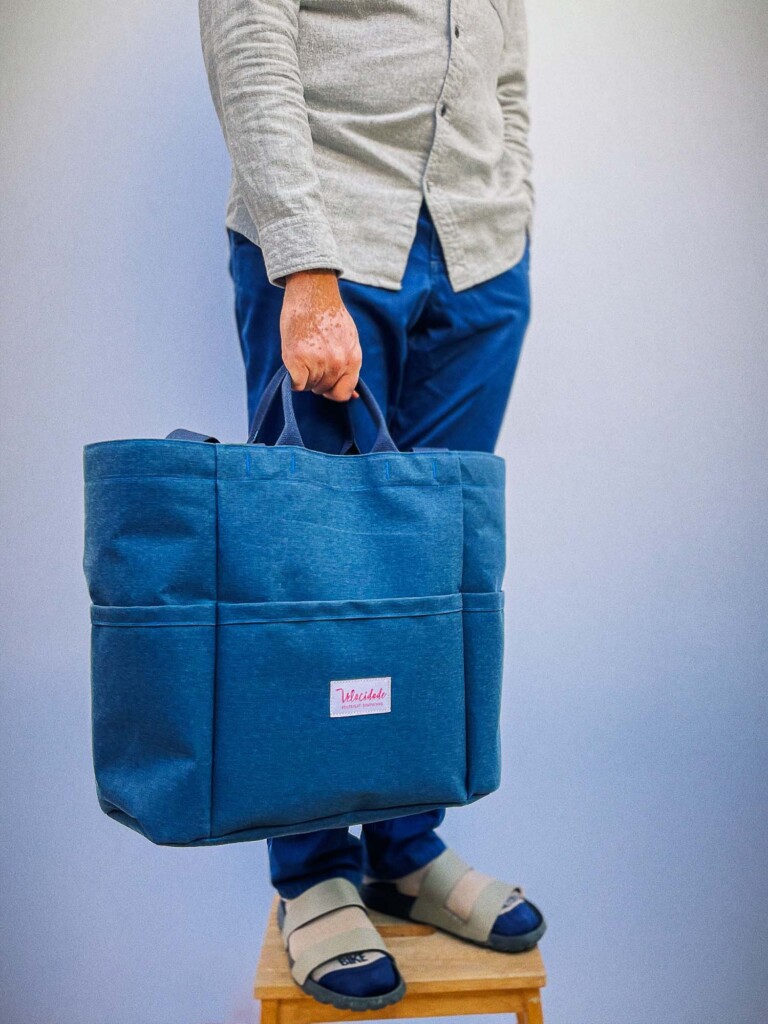 Atelier Velocidade - Cabas XXL – Marine