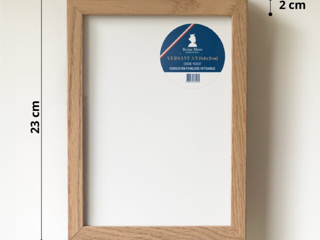 Reine Mère - Versant - Cadre en chêne massif - 14.8 x 21 cm (A5)