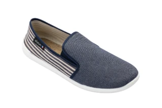 Airplum - Chaussure bateau en toile homme RIKI MARINE