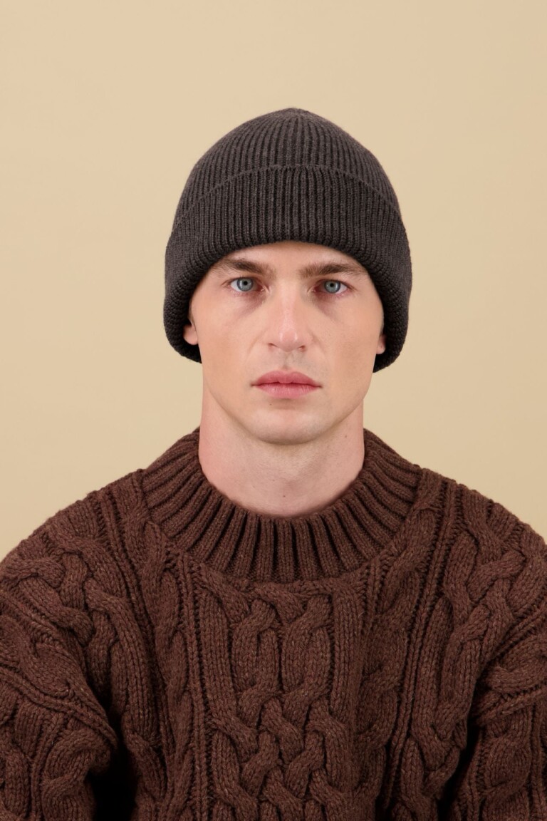 Nitto Knitwear - Bonnet Ara - Café