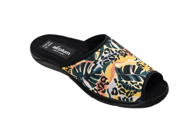 Airplum - Mule ouverte femme TIGRE MULTICOLORE