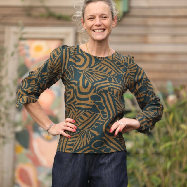 Quintessence - Blouse Amarante - Fusion Chlorophylle