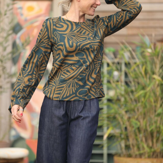 Quintessence - Blouse Amarante - Fusion Chlorophylle