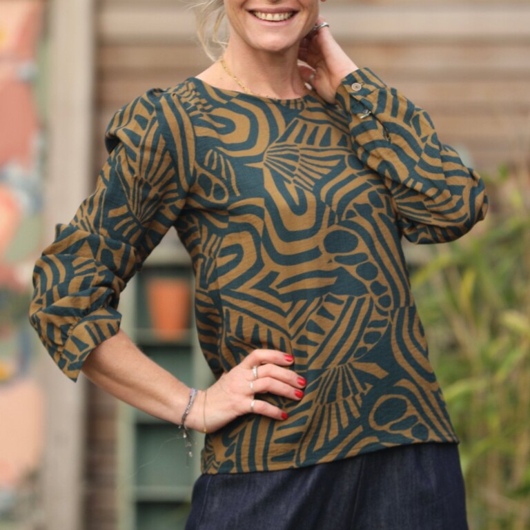 Quintessence - Blouse Amarante - Fusion Chlorophylle