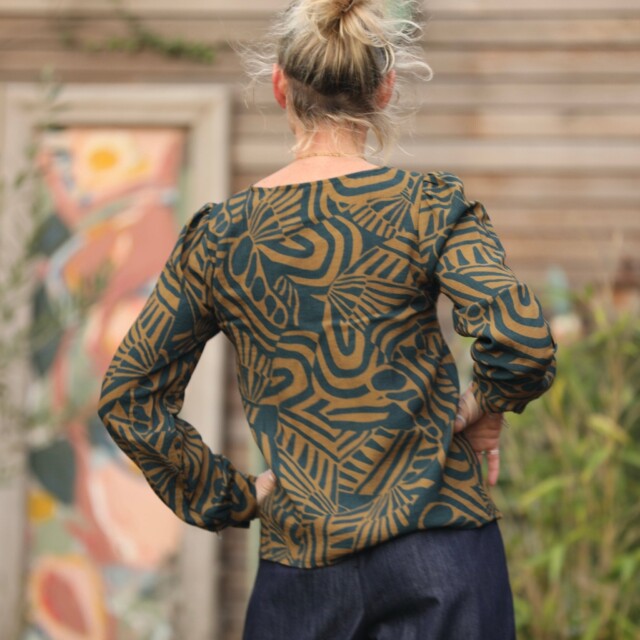 Quintessence - Blouse Amarante - Fusion Chlorophylle