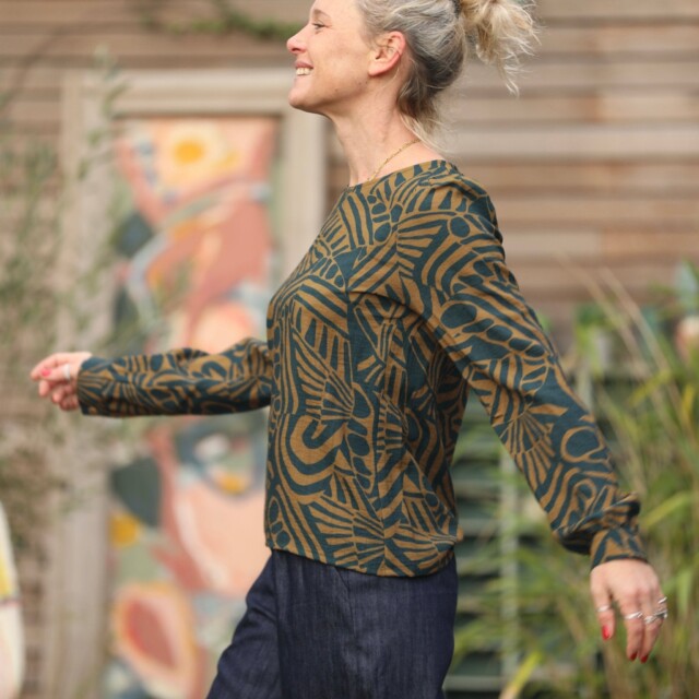 Quintessence - Blouse Amarante - Fusion Chlorophylle