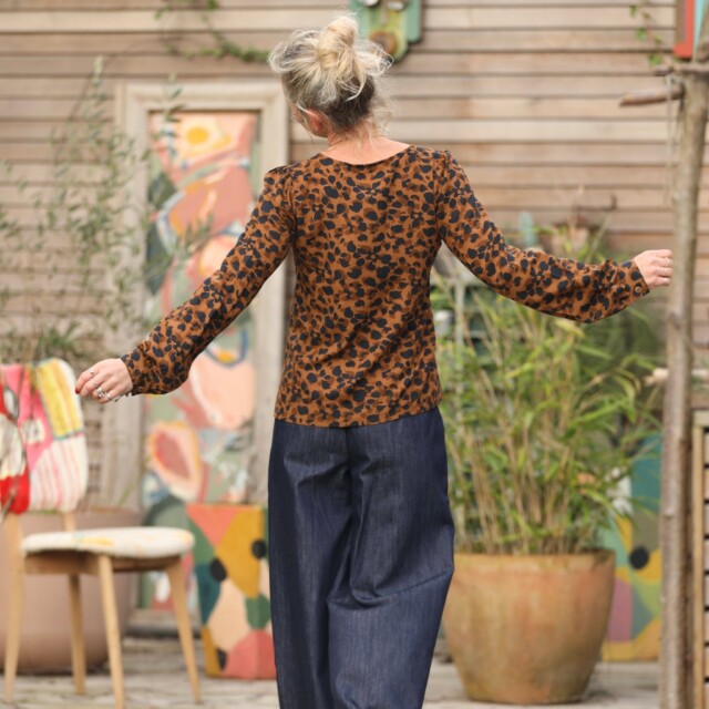 Quintessence - Blouse Amarante - viscose "graou"