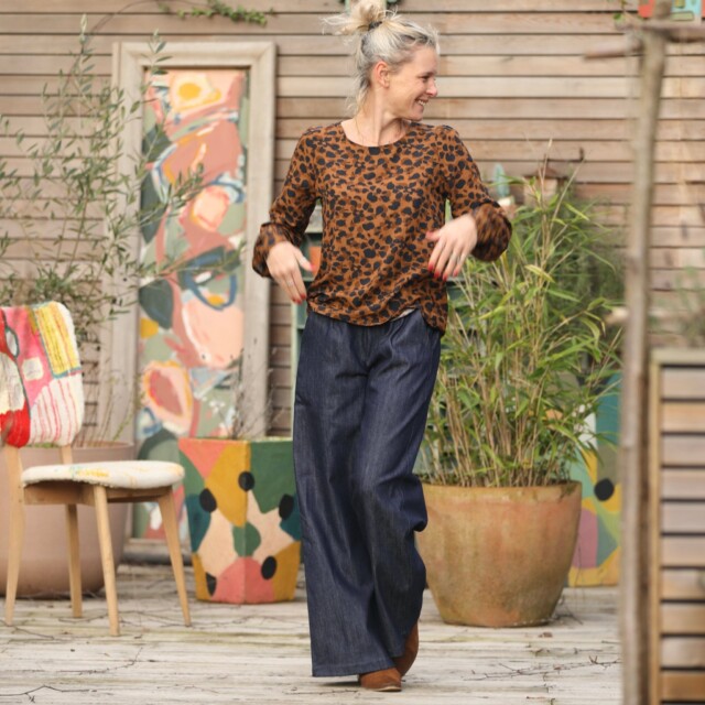 Quintessence - Blouse Amarante - viscose "graou"