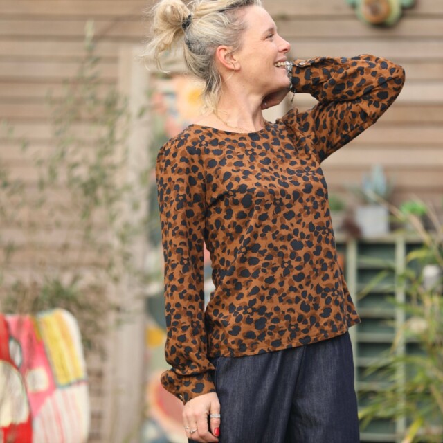 Quintessence - Blouse Amarante - viscose "graou"