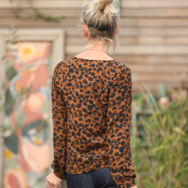 Quintessence - Blouse Amarante - viscose "graou"