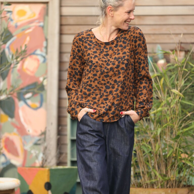 Quintessence - Blouse Amarante - viscose "graou"