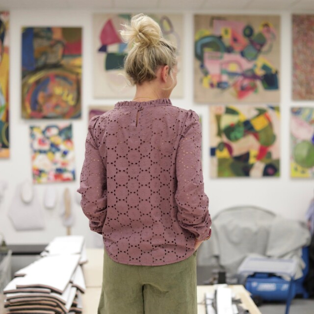 Quintessence - Blouse  Fantine - Broderie parme