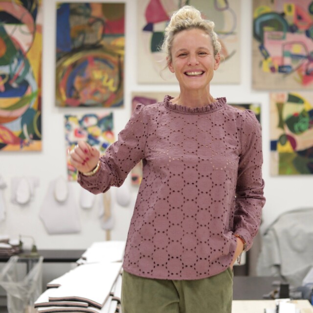 Quintessence - Blouse  Fantine - Broderie parme