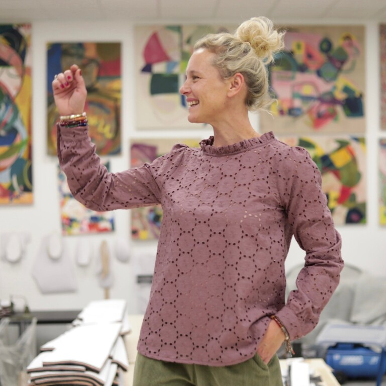 Quintessence - Blouse  Fantine - Broderie parme