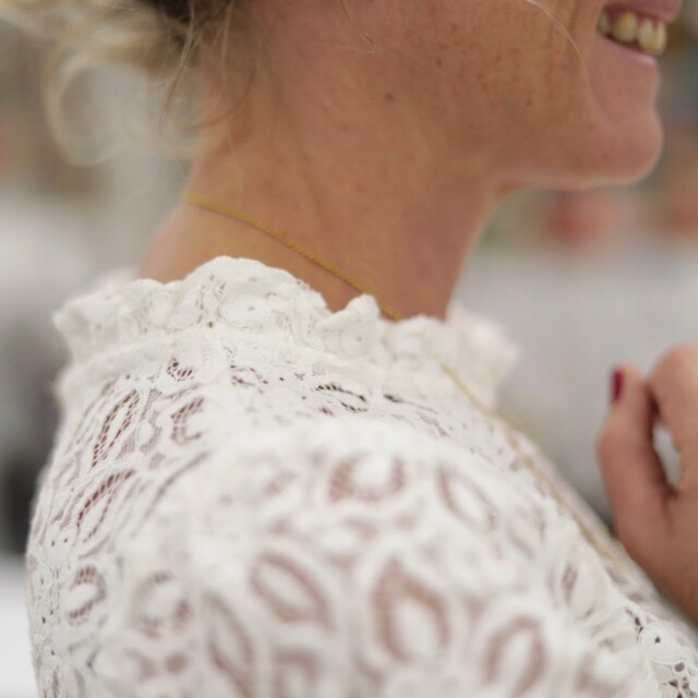 Quintessence - Blouse  Fantine - Dentelle ivoire