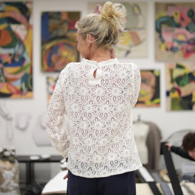 Quintessence - Blouse  Fantine - Dentelle ivoire