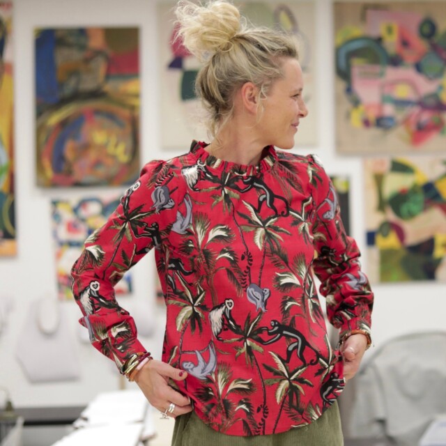 Quintessence - Blouse Fantine - Jungle écarlate