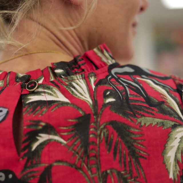 Quintessence - Blouse Fantine - Jungle écarlate