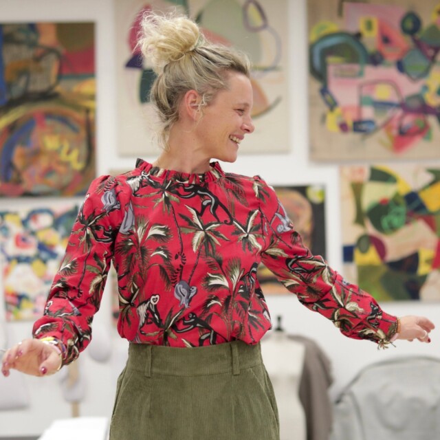 Quintessence - Blouse Fantine - Jungle écarlate