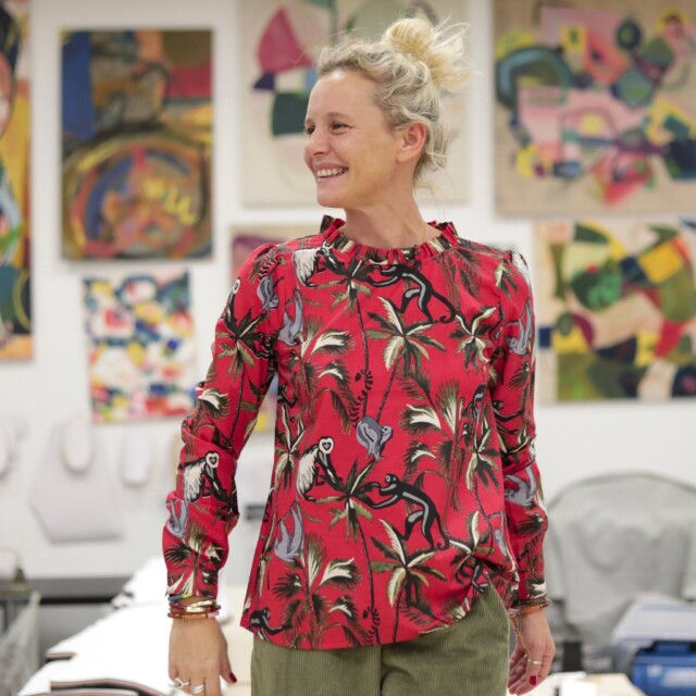 Quintessence - Blouse Fantine - Jungle écarlate