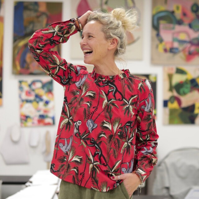 Blouse Fantine – Jungle écarlate par la marque Quintessence Quintessence - Blouse Fantine – Jungle écarlate