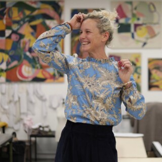 Blouse Fantine – Pastoral Bleu par la marque Quintessence Quintessence - Blouse Fantine – Pastoral Bleu