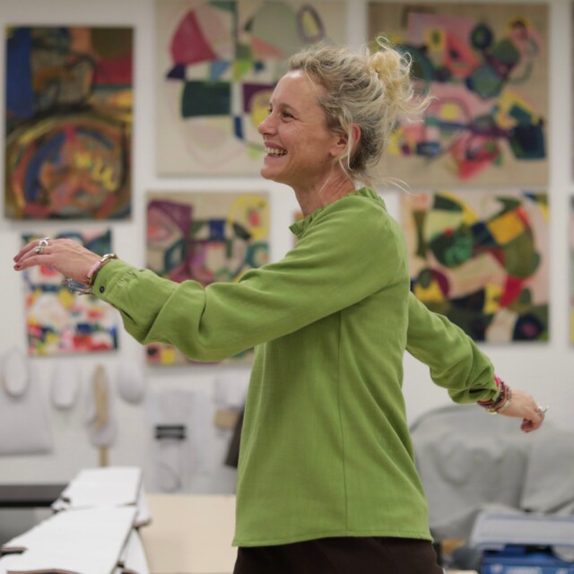 Quintessence - Blouse Fantine - Viscose lin - Vert prairie