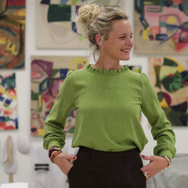 Quintessence - Blouse Fantine - Viscose lin - Vert prairie