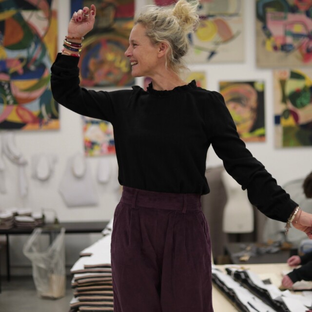 Quintessence - Blouse  Fantine – Viscose/lin noir