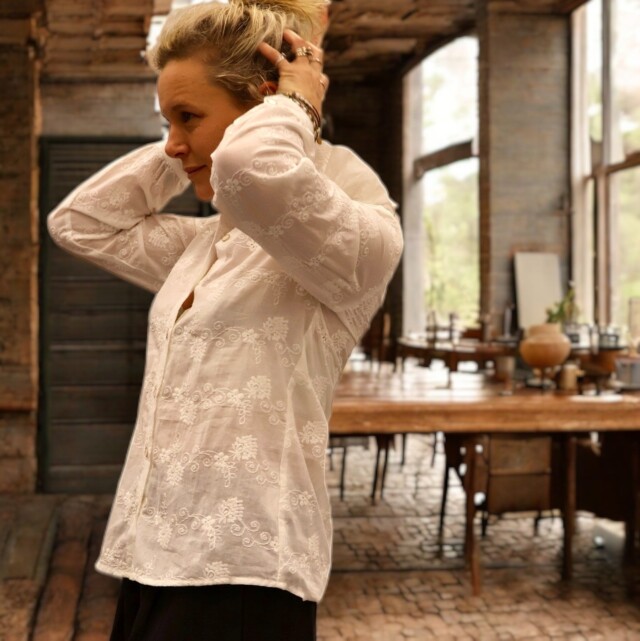 Quintessence - Blouse Marthe - broderie farandole