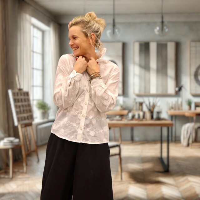 Quintessence - Blouse Marthe - broderie farandole