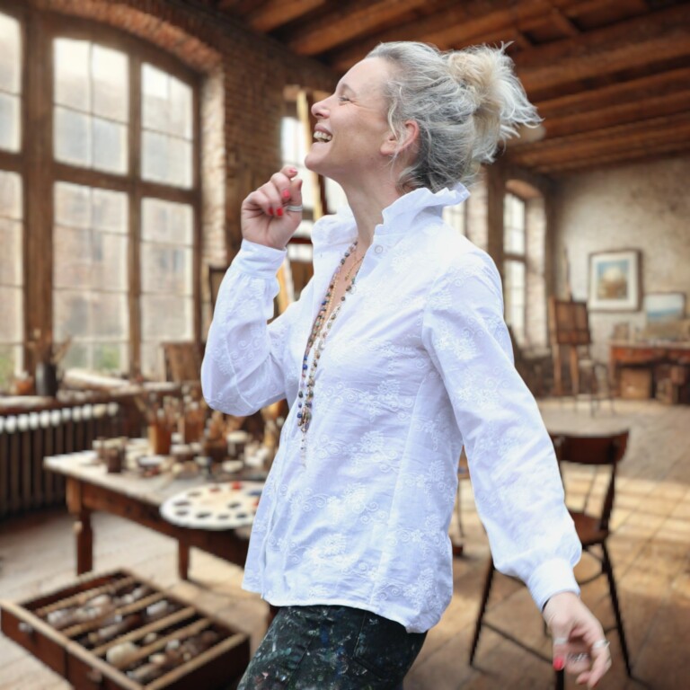 blouse marthe broderie farandole 851786 Quintessence - Blouse Marthe - broderie farandole