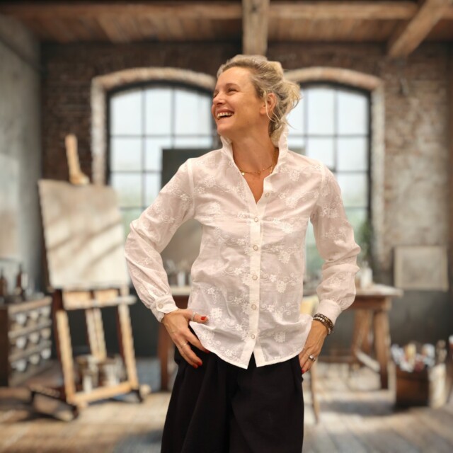 Quintessence - Blouse Marthe - broderie farandole