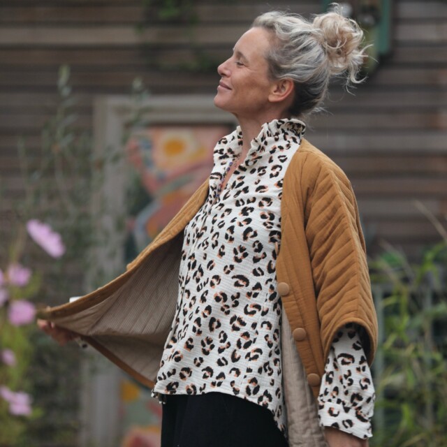 Quintessence - Blouse Marthe -  double gaze de coton léo