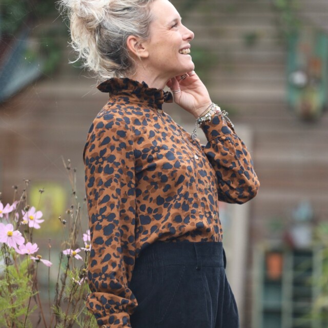 Quintessence - Blouse Marthe-  Graou choco/caramel