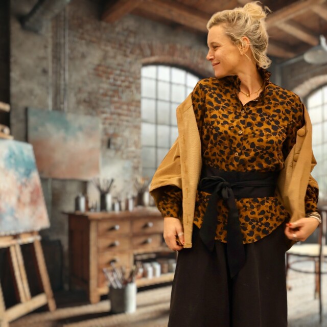 Quintessence - Blouse Marthe-  Graou choco/caramel